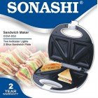 SONASHI 2 SLICE SANDWICH MAKER 750W SSM-856